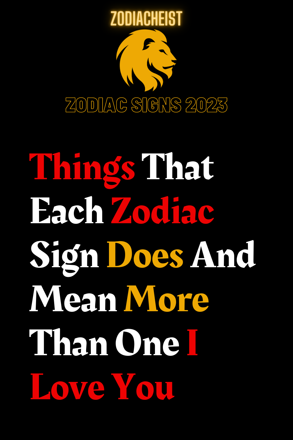 Things That Each Zodiac Sign Does And Mean More Than One I Love You