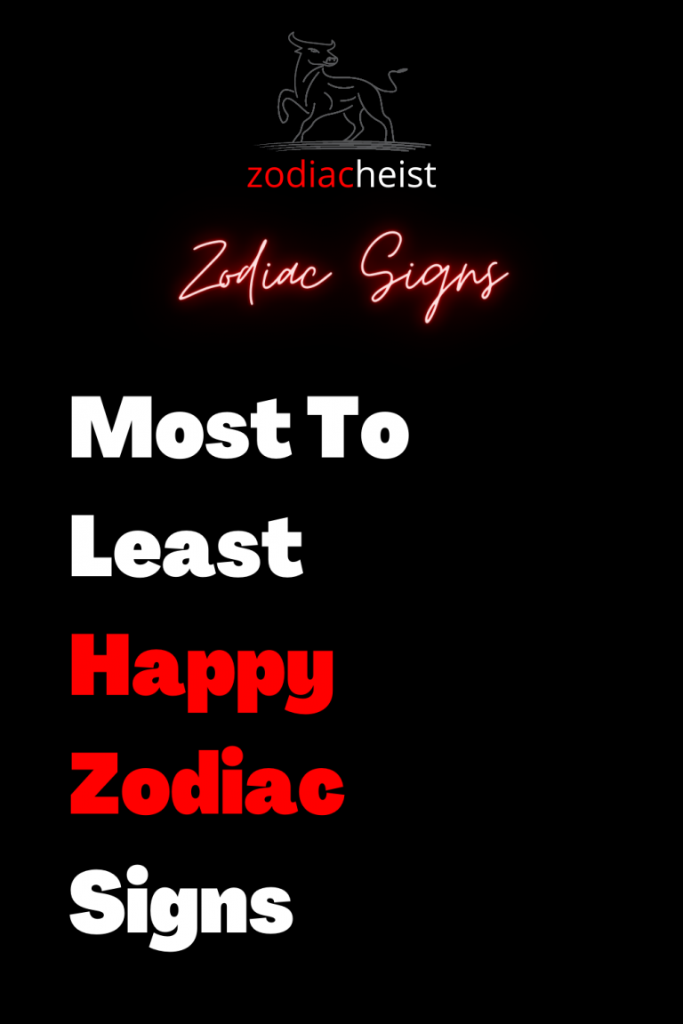 Most To Least Happy Zodiac Signs - Zodiac Heist