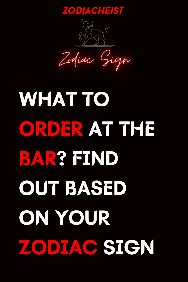WHAT TO ORDER AT THE BAR? FIND OUT BASED ON YOUR ZODIAC SIGN WHAT TO ORDER AT THE BAR? FIND OUT BASED ON YOUR ZODIAC SIGN
