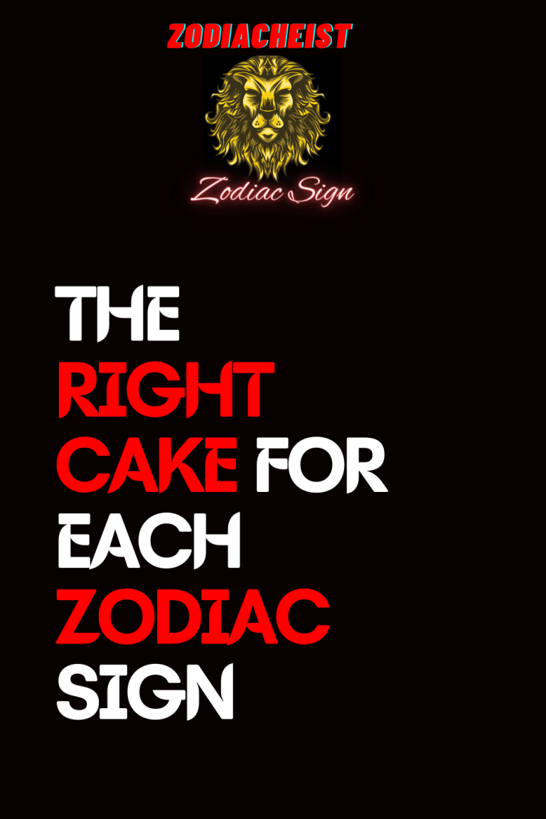 THE RIGHT CAKE FOR EACH ZODIAC SIGN THE RIGHT CAKE FOR EACH ZODIAC SIGN