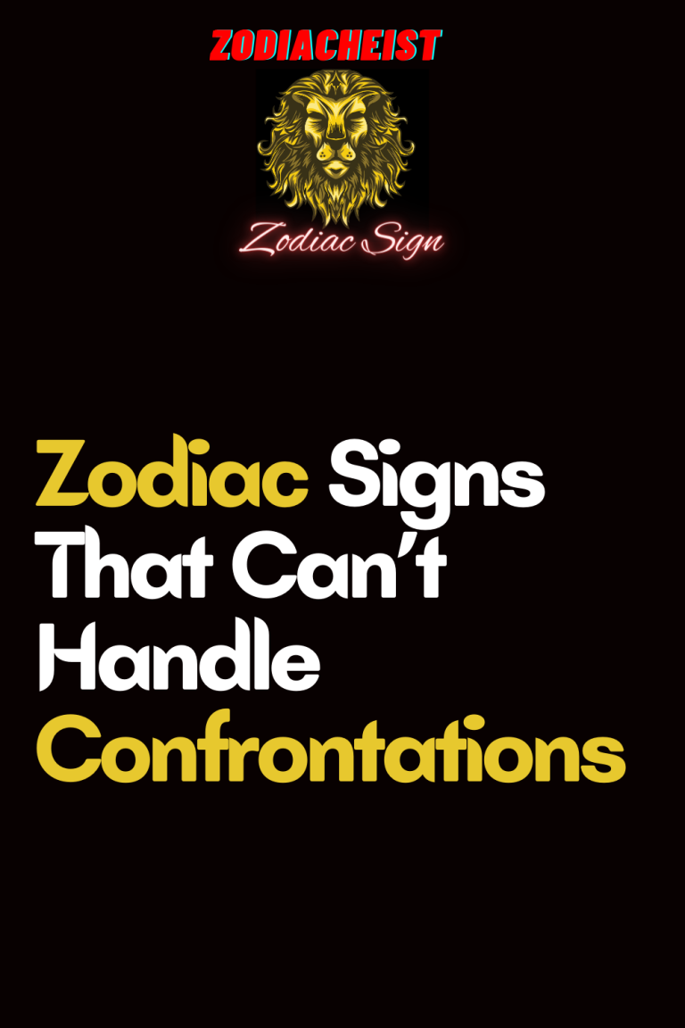 Zodiac Signs That Can’t Handle Confrontations Zodiac Signs That Can’t Handle Confrontations
