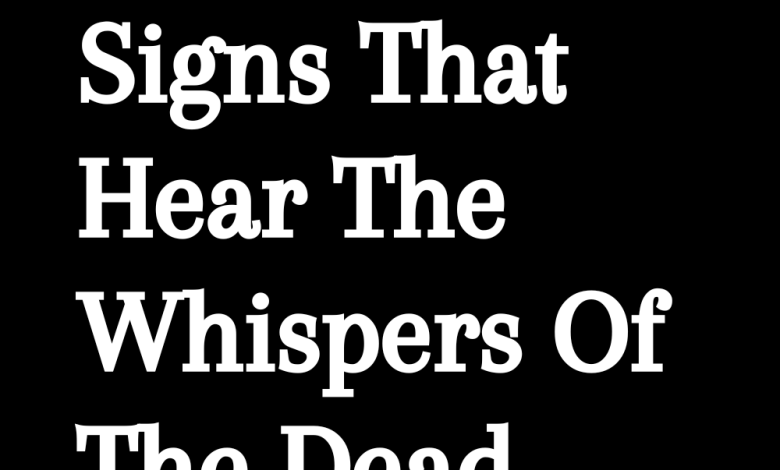 4 Zodiac Signs That Hear The Whispers Of The Dead