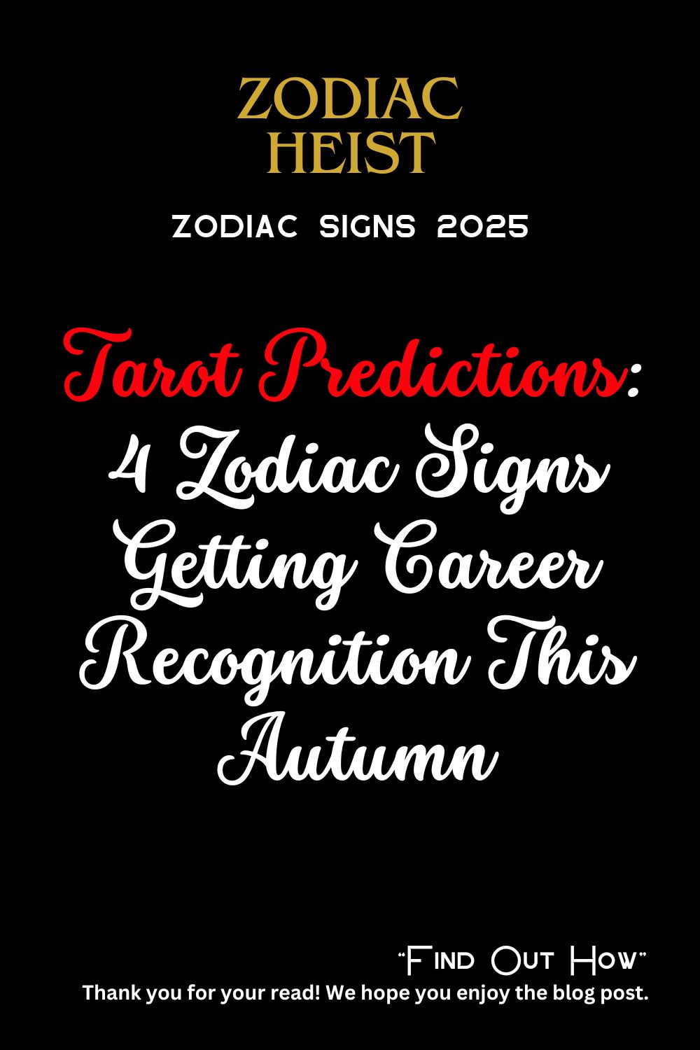 Tarot Predictions: 4 Zodiac Signs Getting Career Recognition This Autumn